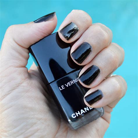 chanel black nail polish review|More.